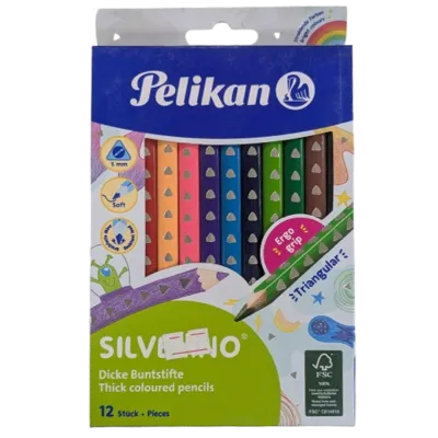 Pelikan Silverino Thick Coloured Pencils