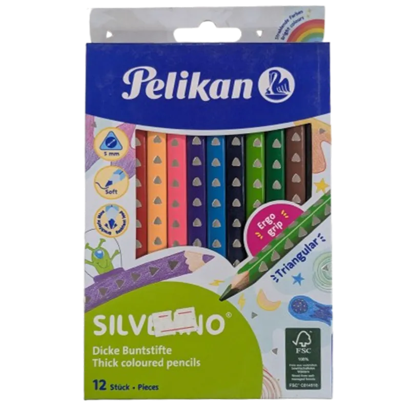 Pelikan Silverino Thick Coloured Pencils