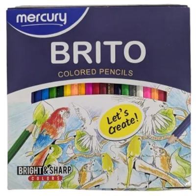 Brito 12-Piece Bright & Sharp Coloring Pencil Set