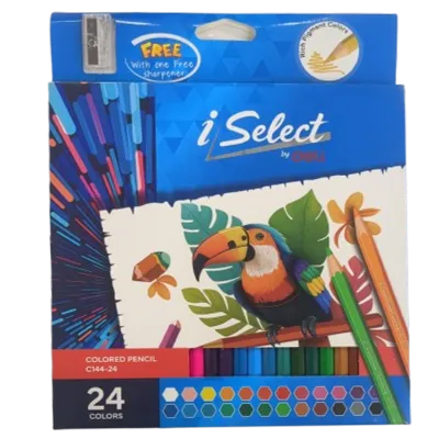 iSelect by Deli 24-Color Premium Colored Pencil Set