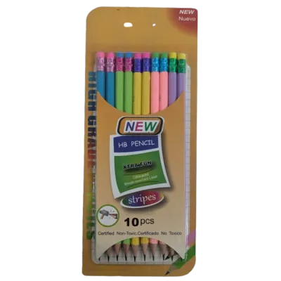 Xtra Fun 10Piece High Grade HB Pencil Set