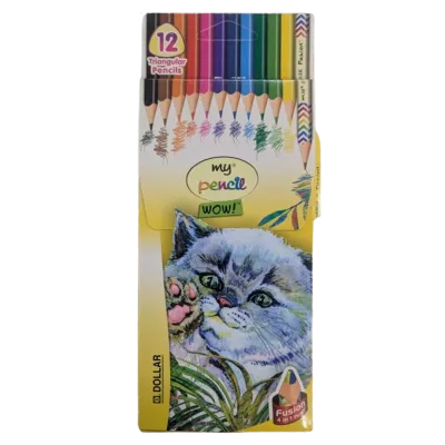 Dollar My Pencil WOW! 12 Piece Triangular Colored Pencil Set