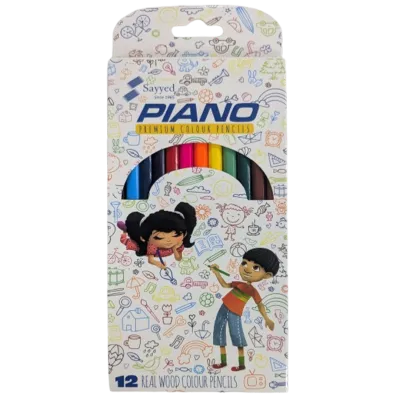 Sayyed Piano Premium 12 Color Artist Sketching Pencils