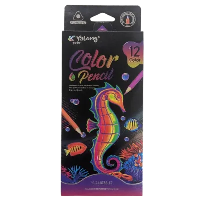 Yalong To Go! 12 Color Premium Colored Pencil Set
