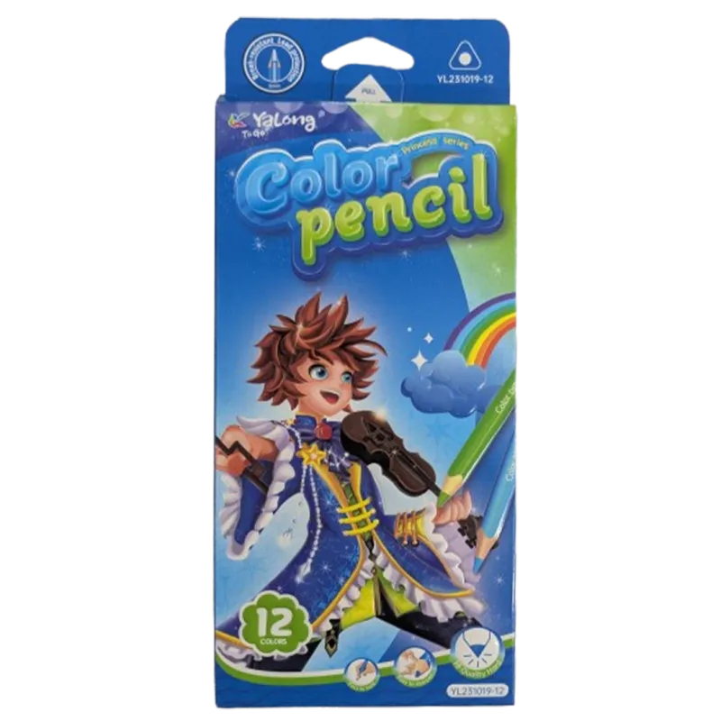 Yalong To Go! 12 Color Princess Series Premium Colored Pencils