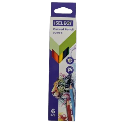 iSelect 6-Piece Vibrant Colored Pencil Set