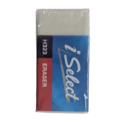 iSelect H323 High-Quality White Eraser for School and Office