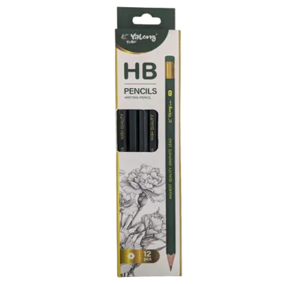 Yalong To Go! 12 Piece HB Graphite Writing Pencil Set