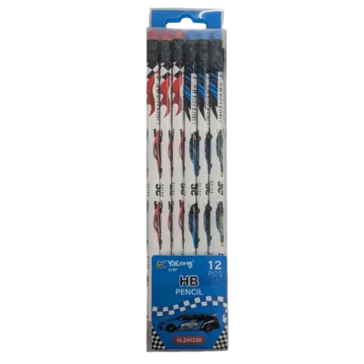 Yalong To Go! 12 Piece Racing Series HB Graphite Pencil Set