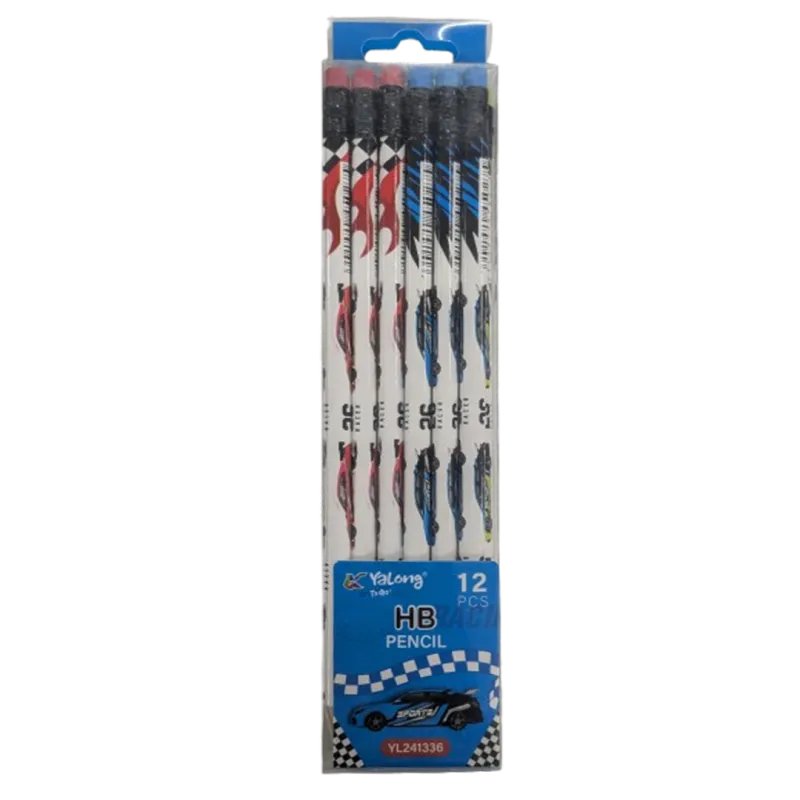 Yalong To Go! 12 Piece Racing Series HB Graphite Pencil Set