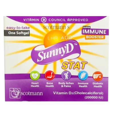 Sunny D Vit D3 IU 200000 one Softgel