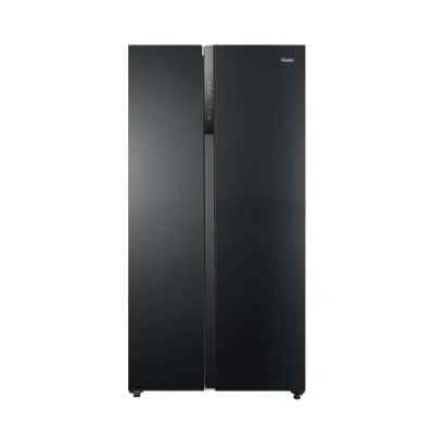 Haier SBS Refrigerator HRF-622IBG Black Glass