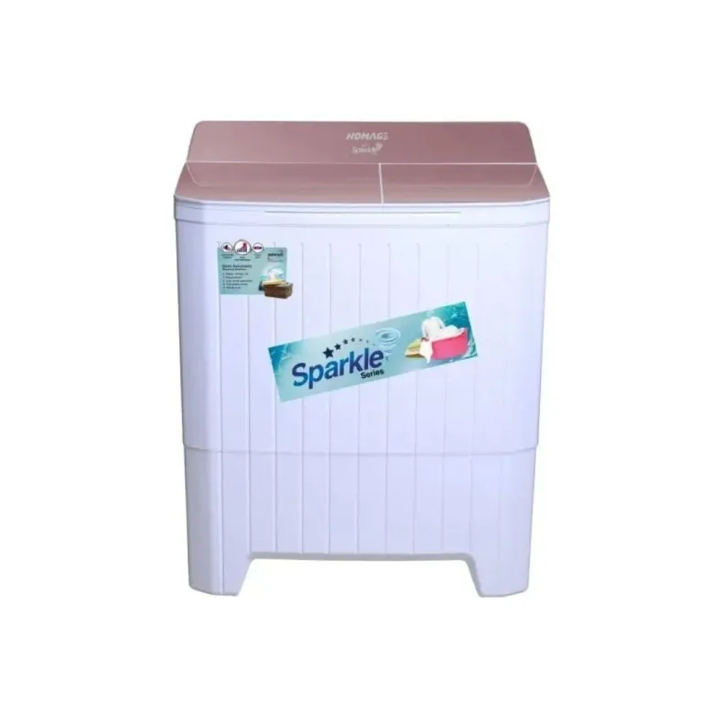 Homage Washing Machine HW-49102 Glass Gray Diamond