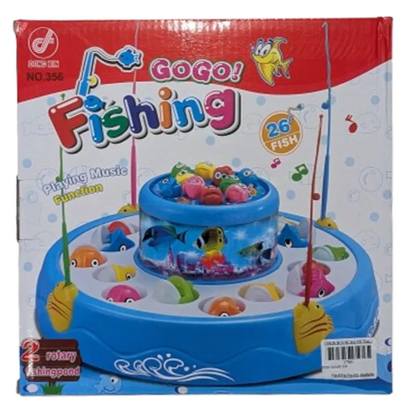 Dong Xin GoGo! Fishing Rotating Musical Board Game Toy  Includes 26 Fish
