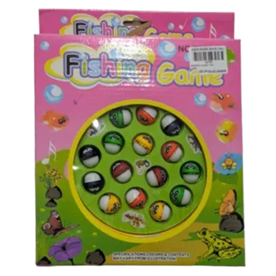 Classic Magnetic Rotating Fishing Board Game Toy for Kids Pink