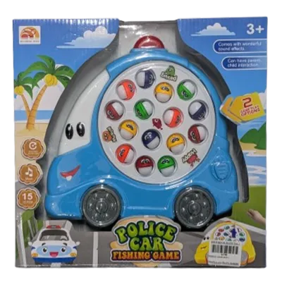 Bo Sheng Toys Police Car Fishing Game with Music and Sound Effect