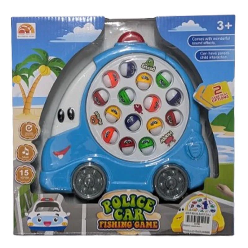 Bo Sheng Toys Police Car Fishing Game with Music and Sound Effect