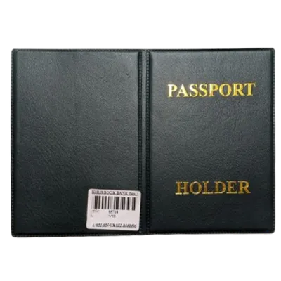 Black Leather Passport Cover