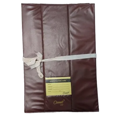 Comet Leatherette File Folder (Brown)