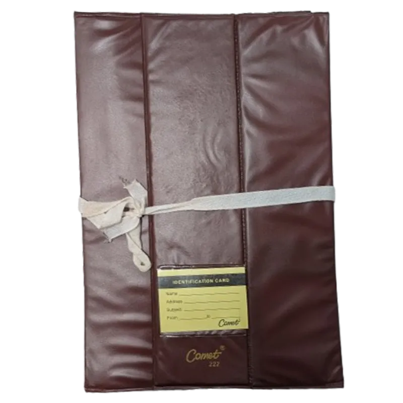 Comet Leatherette File Folder (Brown)