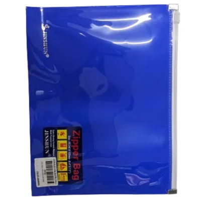 Jinshun Blue Zipper Bag (A5)