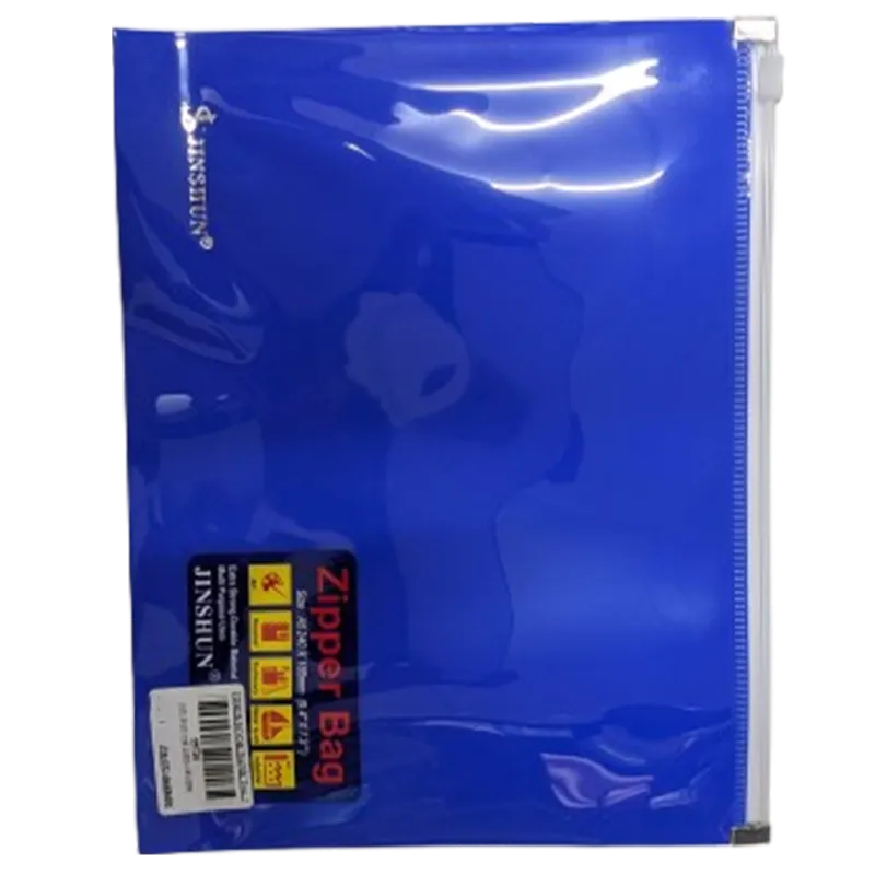 Jinshun Blue Zipper Bag (A5)