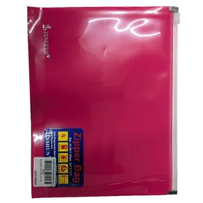 Jinshun Pink Zipper Bag (A5)