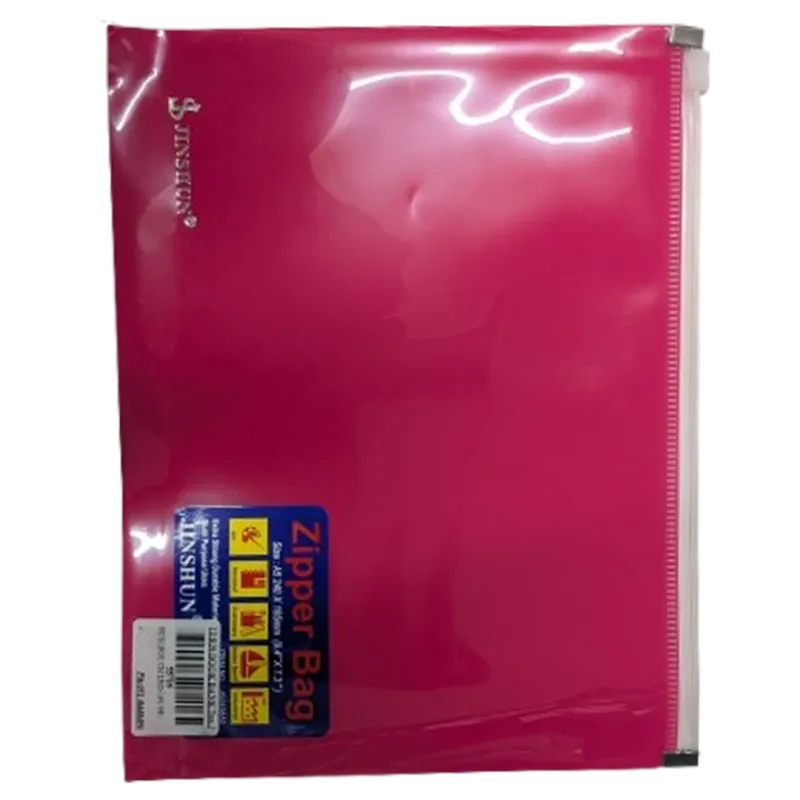 Jinshun Pink Zipper Bag (A5)