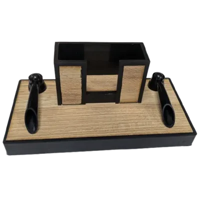Wooden Executive Pen Stand & Desk Organizer