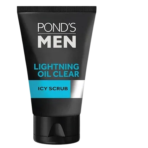 Ponds Men Lightning Oil Clear Icy Scrub 100g