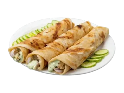 Chicken Cheese Paratha Roll