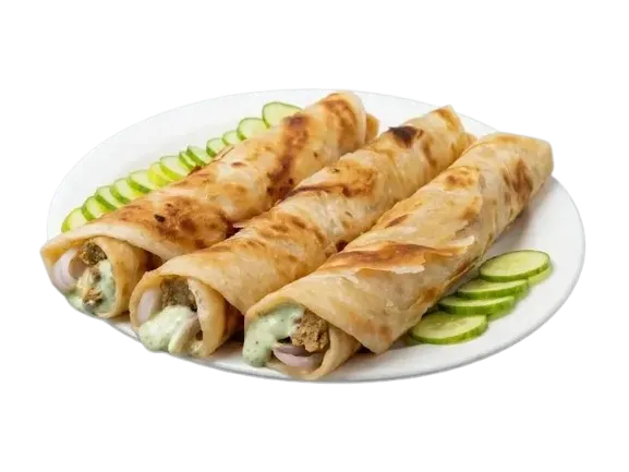 Chicken Cheese Paratha Roll