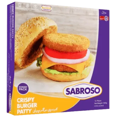 Sabroso Crispy Chicken Burger Patty 12 Pc's 1000Gms