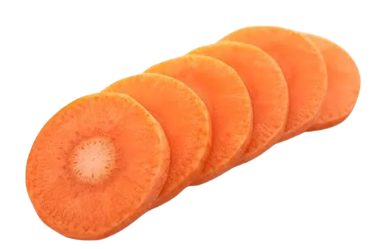 Sliced Chinese Carrot Round Cut 250g