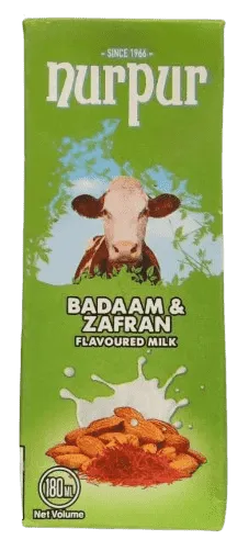 Nurpur Badam Zafran Flavoured Milk 180Ml