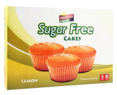 American Kuisine Sugar Free Lemon Cup Cake, 6 Pack 100g