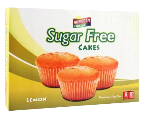 American Kuisine Sugar Free Lemon Cup Cake, 6 Pack 100g