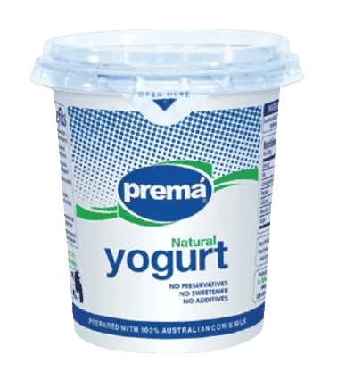 Prema Natural Plain Yogurt 375G